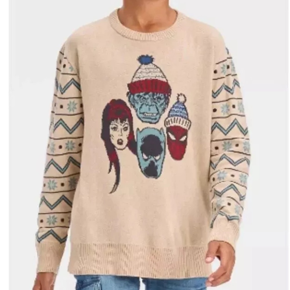 Disney 100 Years Anniversary Marvel Christmas Sweater Target Size Boys